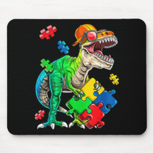 T Rex Dinosaur Autismus Sensibilisierung Puzzle Pi Mousepad
