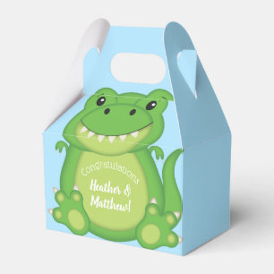 T-Rex Dinosaur Baby Dusche Blue Geschenkschachtel