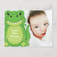T-Rex Dinosaur Babydusche Grün