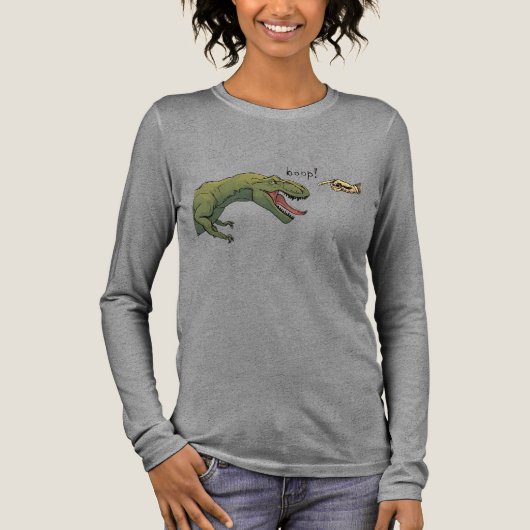 T-Rex Dinosaur Boop Frauen Top (Vorderseite)
