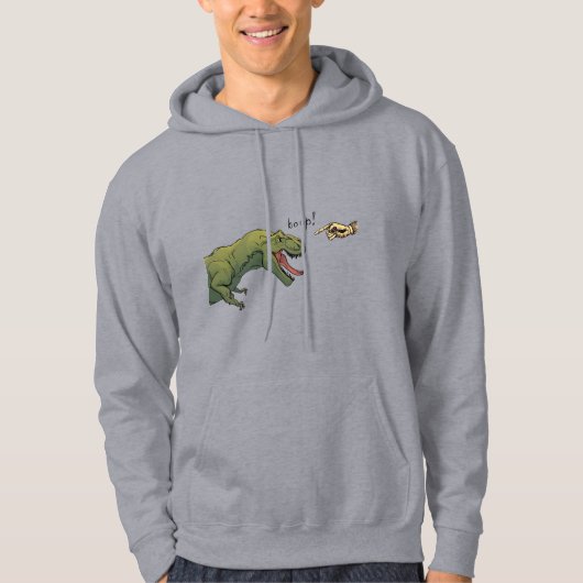 T-Rex Dinosaur Boop Männerpulli Hoodie (Vorderseite)