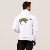 T-Rex Dinosaur Boop Männerpulli Hoodie (Schwarz voll)
