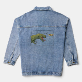 T-Rex Dinosaur Boop Männerpulli Jeansjacke
