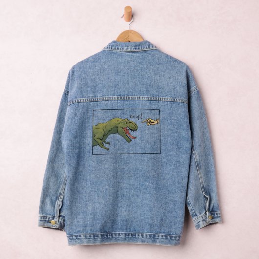 T-Rex Dinosaur Boop Männerpulli Jeansjacke (Hangar)