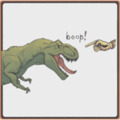 T-Rex Dinosaur Boop Tyrannosaurus Aufkleber (Vorderseite)