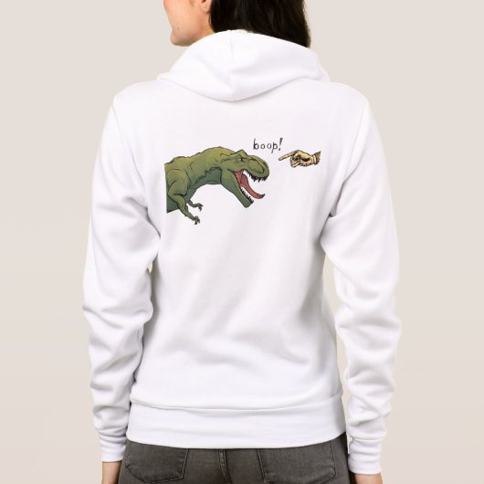 T-Rex Dinosaur Boop Tyrannosaurus womens Hoodie (Rückseite)