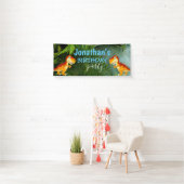 T REX Dinosaur Boy Banner (Insitu)