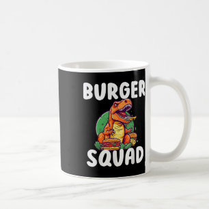 T-Rex Dinosaur Burger Squad Hamburger Liebhaber Lu Kaffeetasse