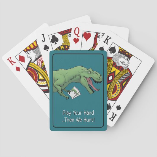 T-Rex Dinosaur Card Game Poker Kartenspielen Spielkarten (Rückseite)