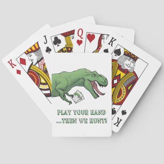 T-Rex Dinosaur Card Game Poker Kartenspielen Spielkarten (Rückseite)