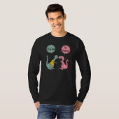 T Rex Dinosaur Couple Umarmung Me Ich versuche Gir T-Shirt (Vorne ganz)