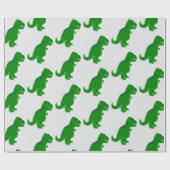 T-Rex-Dinosaur-Design in jeder Hintergrundfarbe Geschenkpapier (Flach)