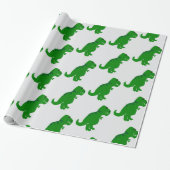 T-Rex-Dinosaur-Design in jeder Hintergrundfarbe Geschenkpapier (Ungerollt)