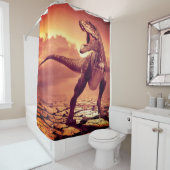 T-rex Dinosaur Duschvorhang (Beispiel)
