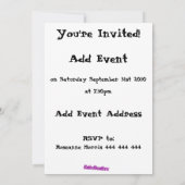 T-Rex Dinosaur Einladung (Rückseite)