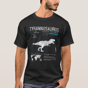 T Rex Dinosaur Fakten Tyrannosaurus Paleontologie T-Shirt