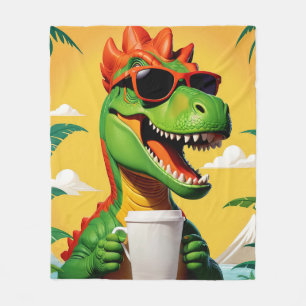 T-Rex Dinosaur Funny Fleecedecke