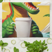 T-Rex Dinosaur Funny Geschirrtuch (Gefaltet)