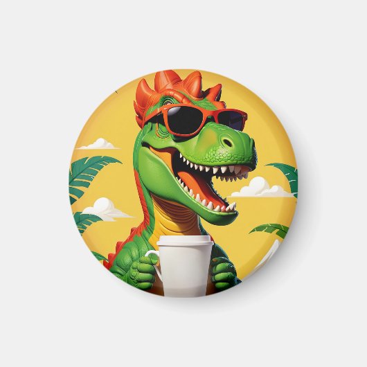 T-Rex Dinosaur Funny Magnet (Vorne)