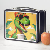 T-Rex Dinosaur Funny Metall Brotdose (Beispiel)