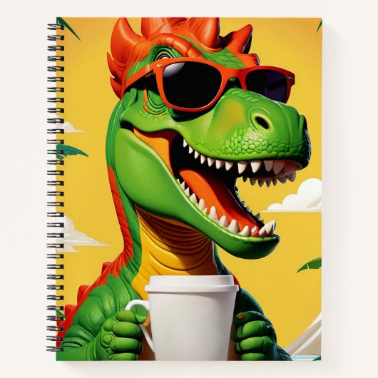 T-Rex Dinosaur Funny Notizblock (Vorderseite)