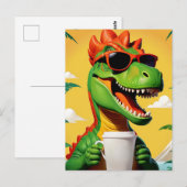 T-Rex Dinosaur Funny Postkarte (Vorne/Hinten)