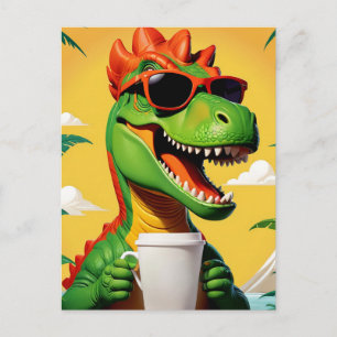 T-Rex Dinosaur Funny Postkarte