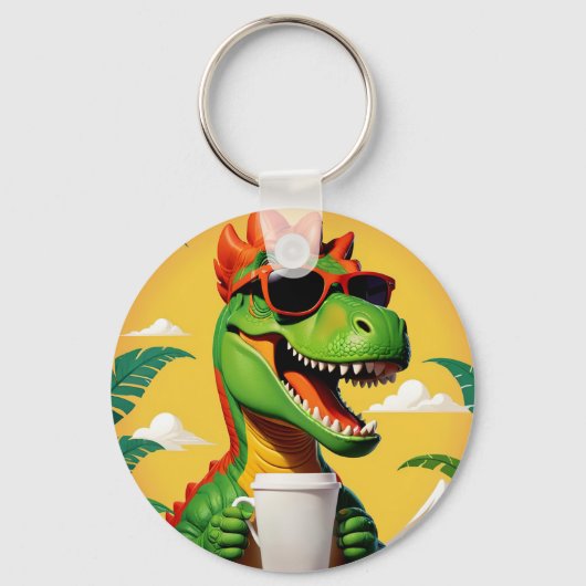 T-Rex Dinosaur Funny Schlüsselanhänger (Vorderseite)