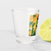 T-Rex Dinosaur Funny Schnapsglas (Links)