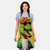 T-Rex Dinosaur Funny Schürze (Getragen)