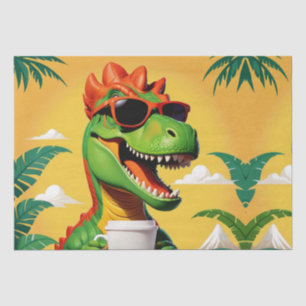 T-Rex Dinosaur Funny Seidenpapier