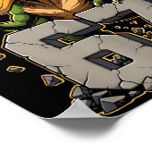 T-rex Dinosaur Funny Six Seven Meme Cool Tyrannosa Poster (Ecke)