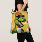 T-Rex Dinosaur Funny Tasche (Von Nahem)