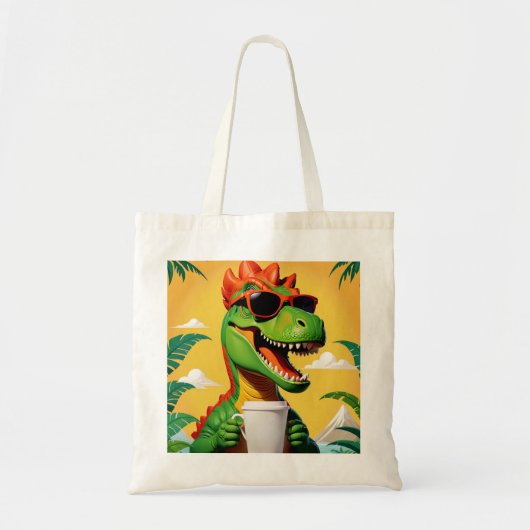 T-Rex Dinosaur Funny Tragetasche (Vorne)
