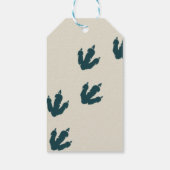 T-Rex Dinosaur-Gastgeschenk Geschenkanhänger (Rückseite)