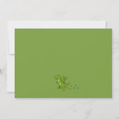 T-Rex Dinosaur Geburtstagsjunge Foto Dankeskarte (Rückseite)
