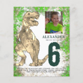 T-Rex Dinosaur Geburtstagspartei Haushalt (Vorderseite)