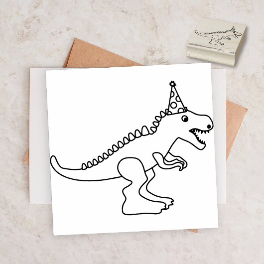 T-Rex Dinosaur Geburtstagsparty Gefallen Gummistempel