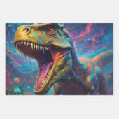 T-Rex Dinosaur Geschenkpapier Set (Vorderseite)