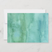 T-Rex Dinosaur Greenery Birthday Dankeskarte (Rückseite)