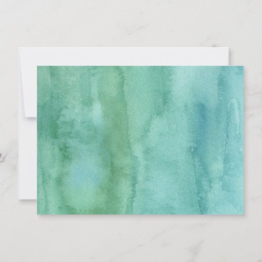 T-Rex Dinosaur Greenery Birthday Dankeskarte (Rückseite)