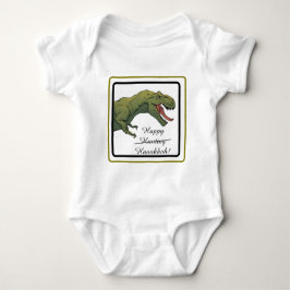 T-Rex Dinosaur Hanukkah Unisex Baby Outfit Baby Strampler