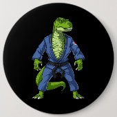 T-Rex Dinosaur Jiu-Jitsu Button (Vorderseite)