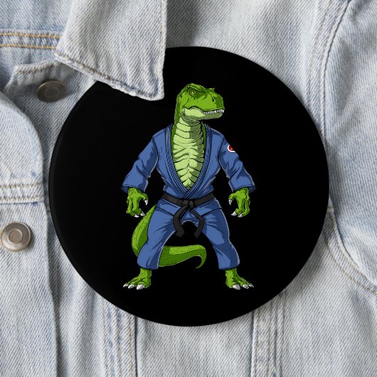 T-Rex Dinosaur Jiu-Jitsu Button (Beispiel)