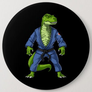 T-Rex Dinosaur Jiu-Jitsu Button