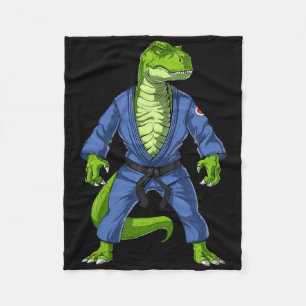 T-rex Dinosaur Jiu-jitsu Judo Ninja Martial Arts K Fleecedecke