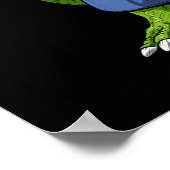 T-Rex Dinosaur Jiu-Jitsu Poster (Ecke)