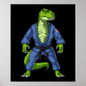 T-Rex Dinosaur Jiu-Jitsu Poster (Vorne)