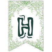 T-Rex Dinosaur Jungle Happy Birthday Wimpelkette (Zweite Fahne)