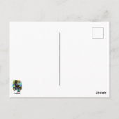 T-Rex Dinosaur Jurassic Reptile auf Paint Stains Postkarte (Rückseite)